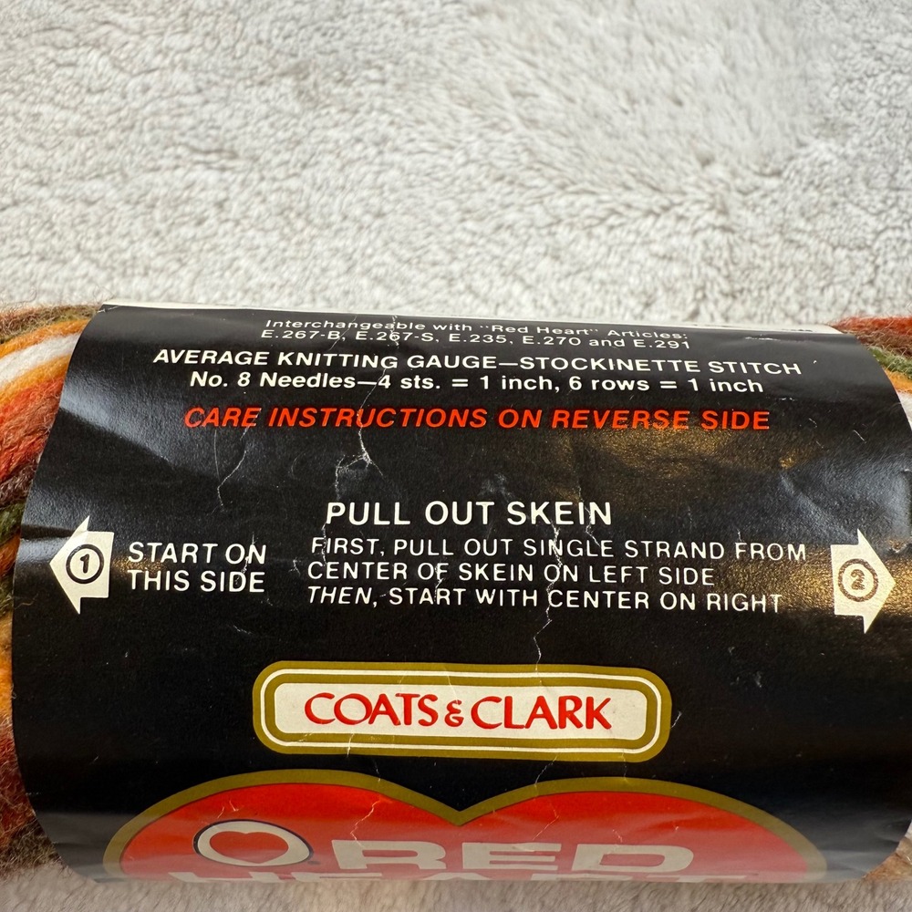 Red Heart 4 Ply Hand Knitting Yarn Mardi Gras Color E.267 Acrylic Fiber - Picture 3 of 5